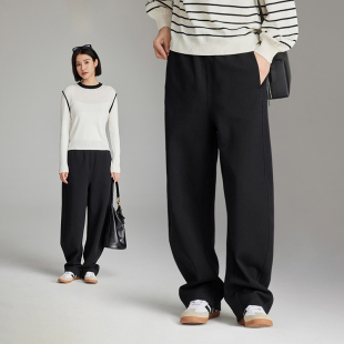 松紧腰阔腿立裁弯刀裤 2.0 春季 休闲裤 CLOUDSPACE 下装 月亮裤