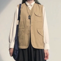 Áo khoác vest cổ điển của Nhật Bản - Dệt kim Vest áo khoác len nam trung niên