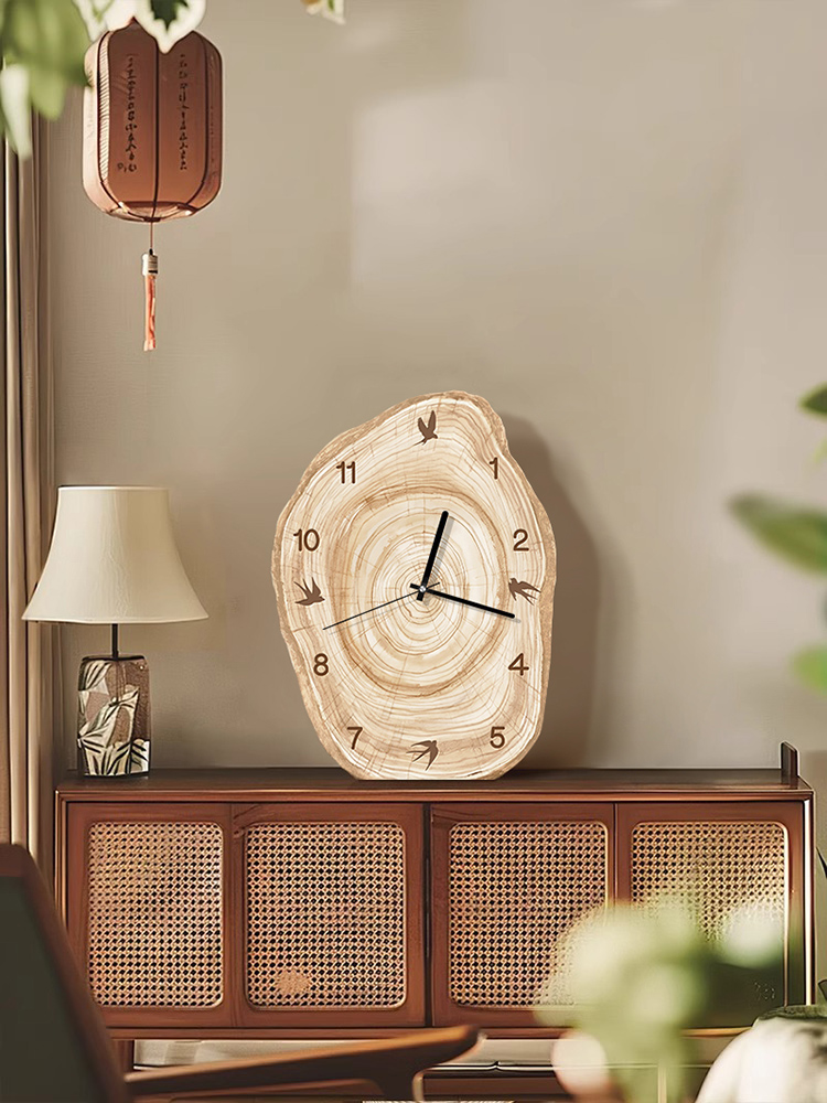 覆古桌面时钟创意表时钟2025新古董风格餐厅时钟墙上挂客厅入口装