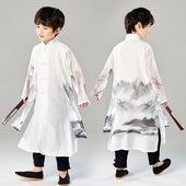 男童民族风汉服夏季 宋制服装 小孩改良复古童套装 复古中国风唐中式