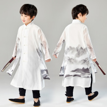 夏季长裳男童民族风汉服中国风唐中式宋制服装小孩改良复古童套装