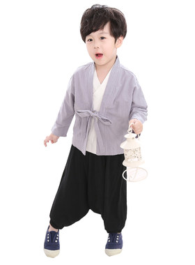 夏季男女童古装小孩民族风国学服