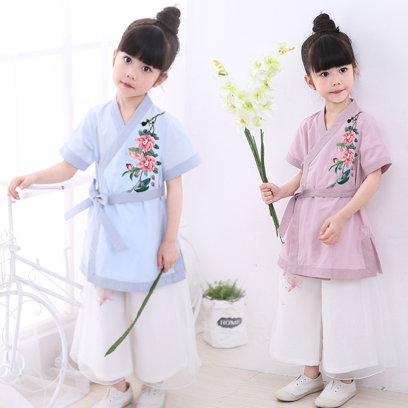 汉服女童亲子套装2020中国民族风