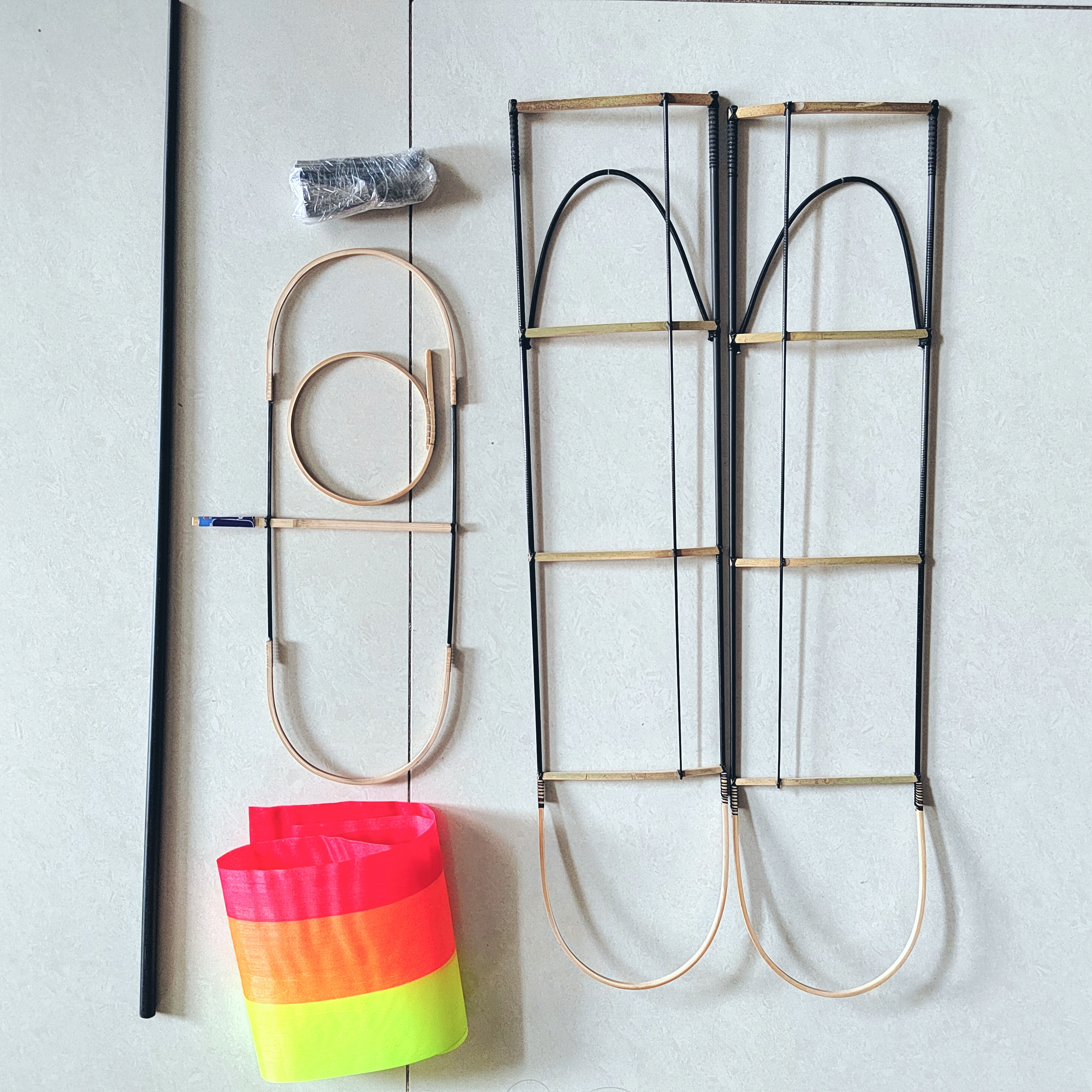 滑翔机风筝 高中低双盘 鹰盘飞机盘旋风筝碳杆 全套组装件 送教程