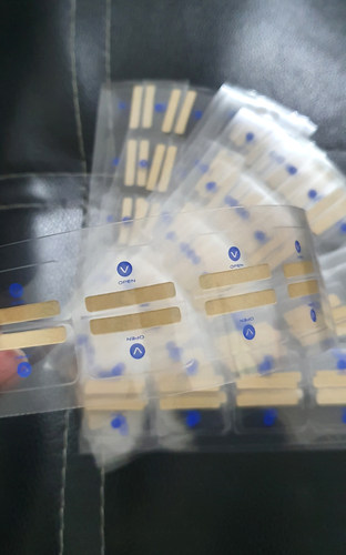 适用VIVO 透明撕拉贴小蓝标箭头封口贴S50封盒标Reno15绿色封口标
