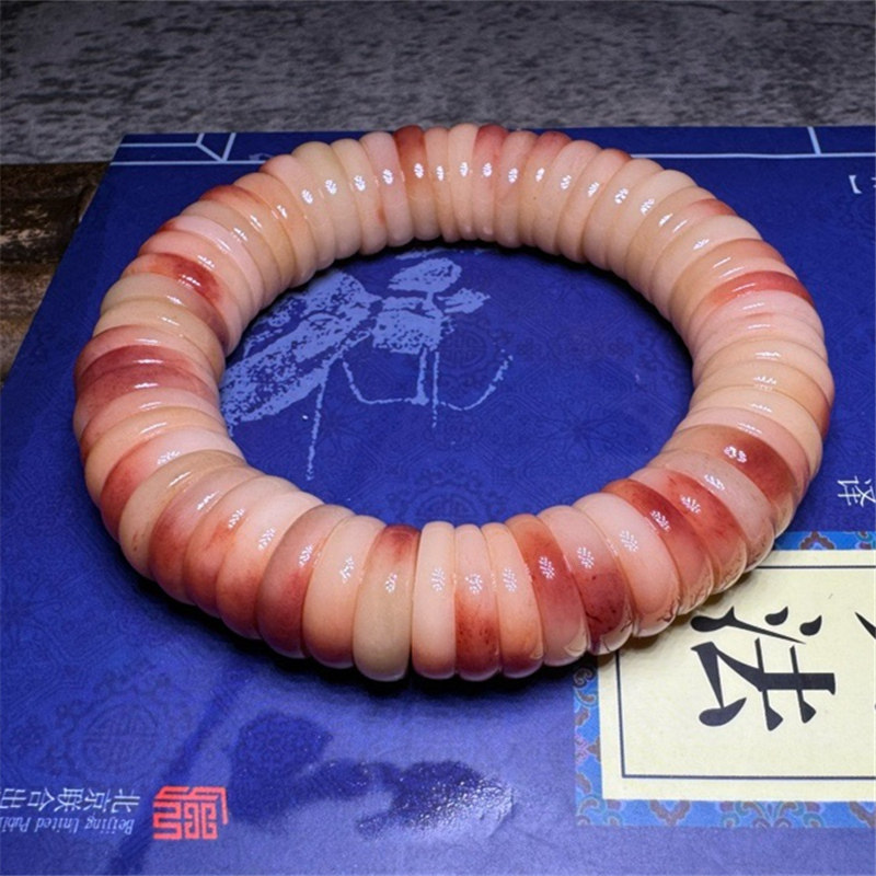 藏式满血骆驼骨切片珠手串女手链