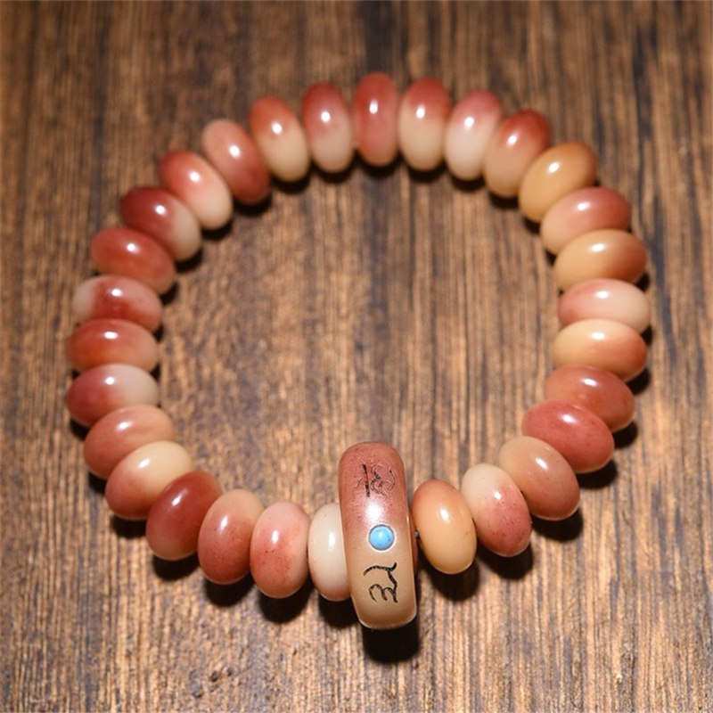 满血骆驼骨算盘珠手链复古文玩