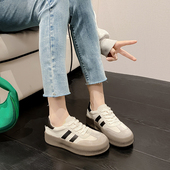 小白鞋 女运动休闲鞋 女313233厚底德训鞋 小码 34码 阿甘鞋 女板鞋 真皮