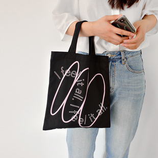 Monote韩国unfold现货Oval韩国ins风托特手提帆布学生电脑包袋