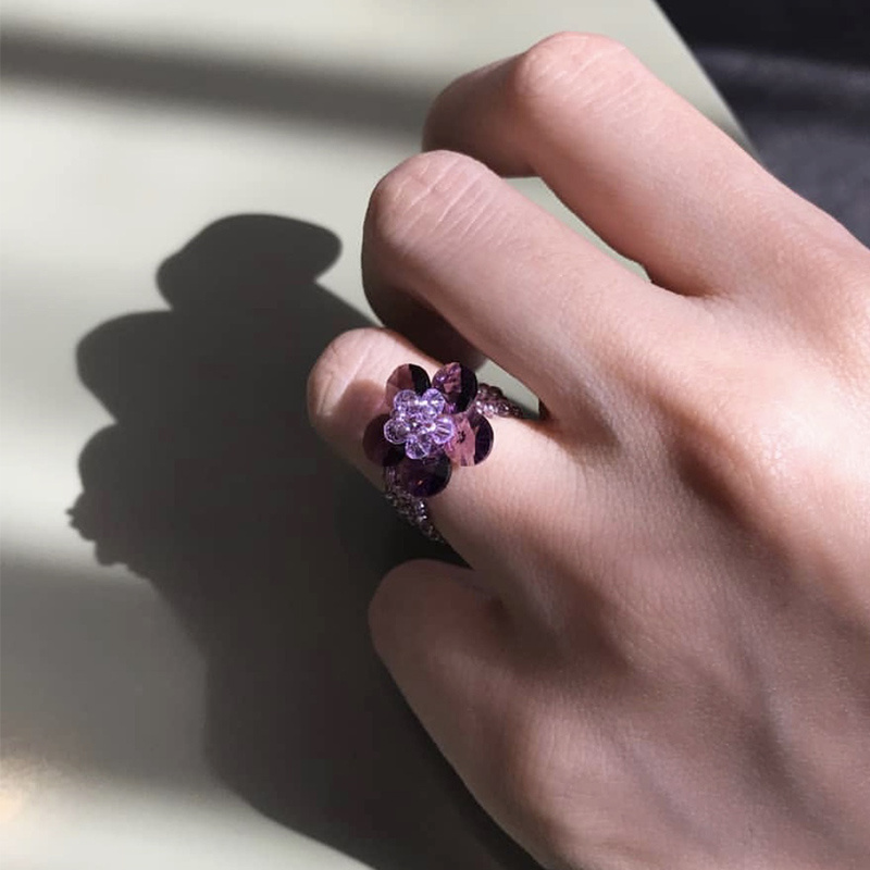 monote现货韩国小众戒指饰品串珠