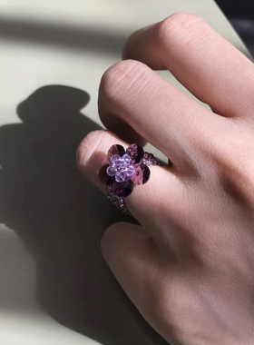 虞书欣同款Monote韩国正品swingset小众创意花花串珠清新戒指礼物