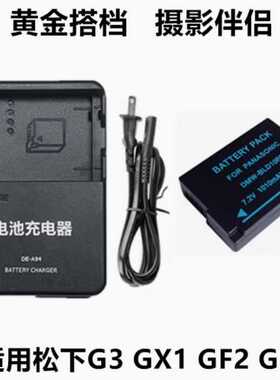 适用松下DMC-G3 GX1 GF2 GK G3KGK数码相机电池+充电器DMW-BLD10