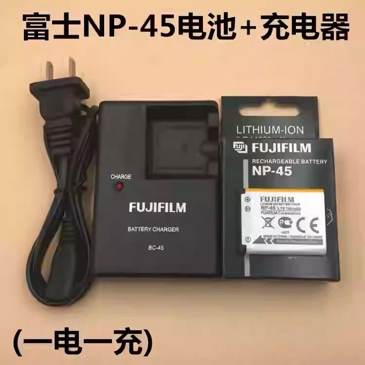 富士J250拍立得相机mini90 SP-2打印机NP-45/45A相机电池/充电器