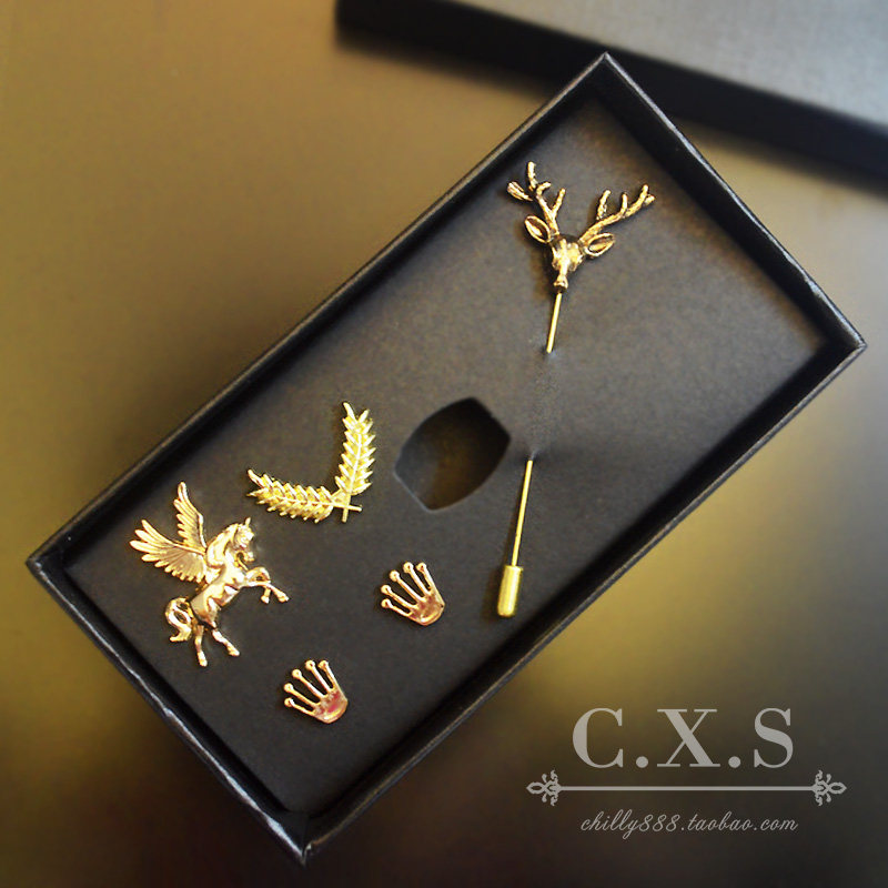 suit Brooch shirt Brooch Fashion men and women Metal Sternum Accessories combination Gift Set high-grade Jewelryin the Accessories/Fashion Jewelry, Brooch  category - from Buy2taobao.com to provide professional Taobao agent buy service