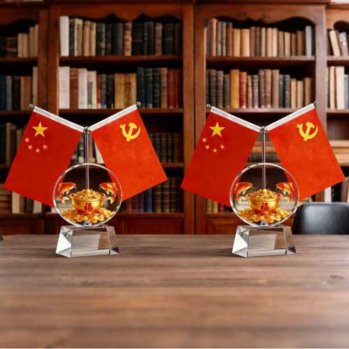 聚宝盆年年有余摆件老板办公室桌面装饰红旗大气领导朋友开业送礼