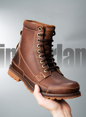 中科院小哥 timberland添柏岚 经典工装靴小贝款15551/15550户外