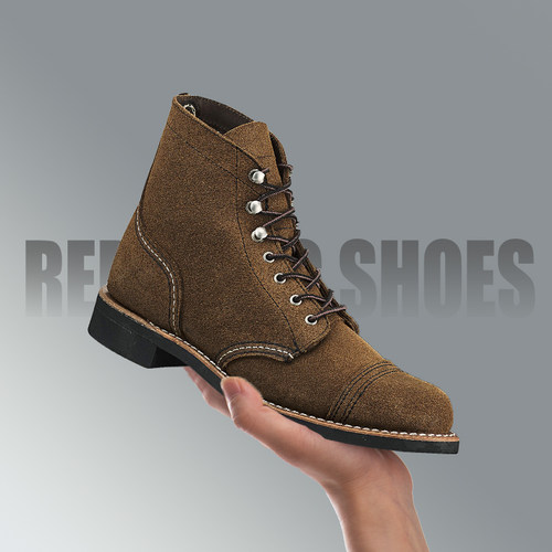 RedWing工装靴户外圆头复古