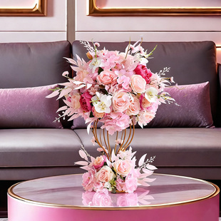 KTV桌面摆花装饰假花摆设 包厢生日布置小地球桌花仿真花台面摆件