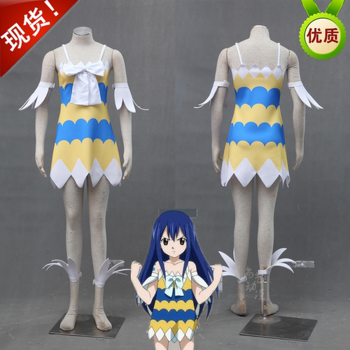 妖精的尾巴温蒂玛贝尔cos服初次登场服动漫游戏儿童COSPLAY服装女