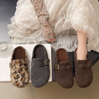 厚底包头半拖鞋外穿女2025