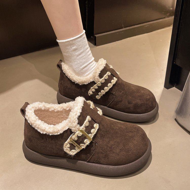 加绒勃肯鞋女2025新款冬季