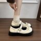 厚底玛丽珍鞋 学院风小皮鞋 女2026春夏新款 百搭日系蝴蝶结黑色jk鞋