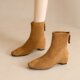 高级感气质瘦瘦靴百搭小个子马丁靴 新款 法式 内增高短靴女2026秋季