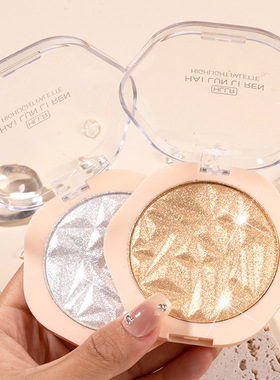 新款超闪钻石高光小众品牌修容盘珠光细闪身体香槟金学生