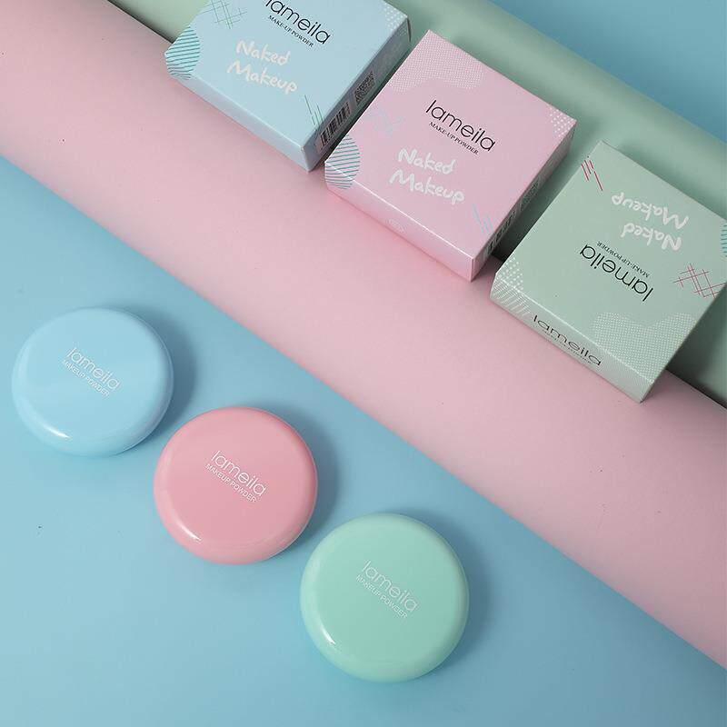 国货美肤粉饼自然遮瑕定妆控油蜜粉小众品牌两用粉底彩妆一件