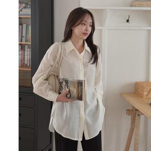 胖mm夏装 415 大码 衬衫 韩国代购 纯色翻领通勤甜美长袖 新品 女装 时尚