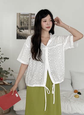 韩国大码女装胖mm夏装新品时尚纯色刺绣花纹连帽短袖休闲外套620