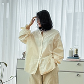 胖mm春装 新品 时尚 韩国代购 休闲衬衫 女装 纯色翻领宽松长袖 0317 大码
