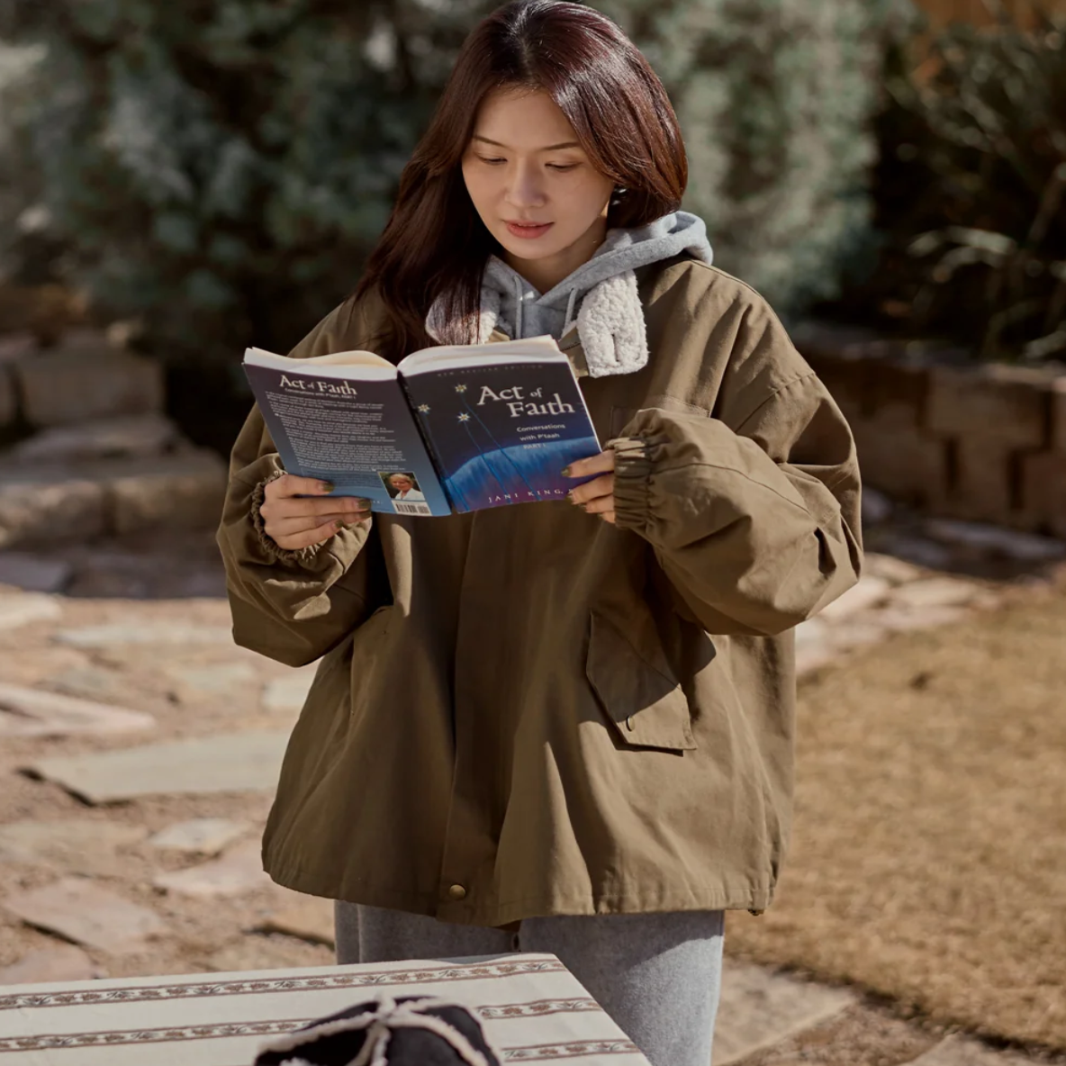 韩国大码女装胖mm冬装新品时尚纯色立领羊羔绒里宽松休闲外套1210