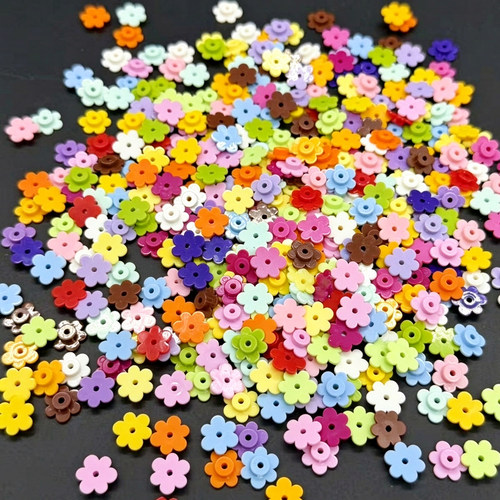 花朵花瓣 六叶花圆积木手作球填充物内馅史莱姆diy材料小颗粒