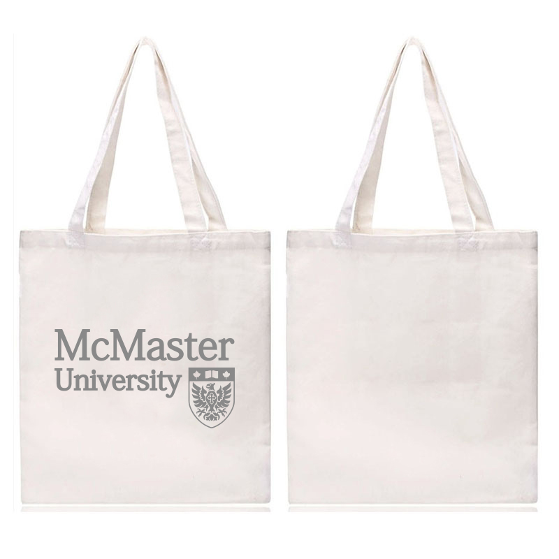 麦克马斯特大学帆布袋McMaster University纪念环保购物袋拉链款
