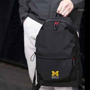 美国密歇根大学周边MICHIGAN UNIVERSITY纪念品双肩包学生书包
