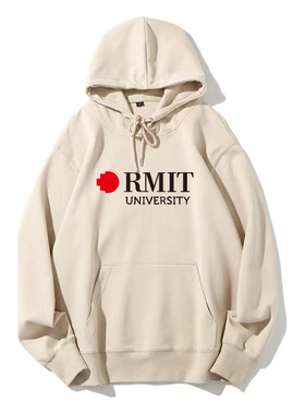 皇家墨尔本理工大学套头连帽卫衣RMIT纪念品澳洲加绒秋冬外套校园