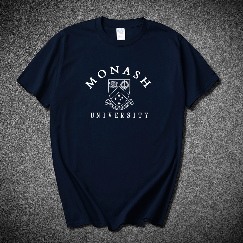 莫纳什大学 圆领T恤Monash University纪念品纯棉短袖留学生礼物