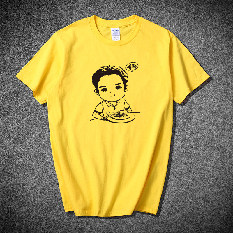 Q版张国荣T恤趣味宁采臣 宁包子倩女幽魂 咩事半袖潮纪念情侣衫