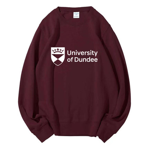 邓迪大学University of Dundee圆领卫衣UoD周边学生班服定制DIY