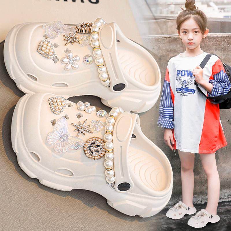 女童洞洞鞋夏款外穿防滑儿童2025新款公主拖鞋女孩洋气大童沙滩鞋,童鞋/婴儿鞋/亲子鞋,儿童凉拖鞋,淘宝优惠券,粉丝福利购,淘宝优惠卷