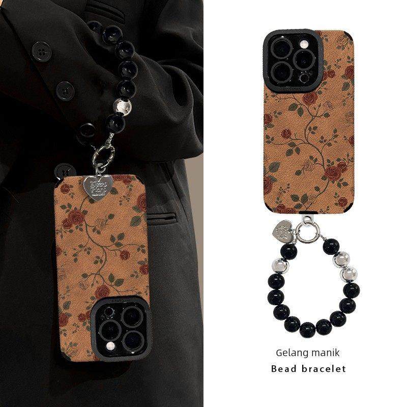 杏红玫瑰适用苹果16Promax手机壳iPhone15高级感14Plus轻奢风13Pro女款12/11全包防摔X磨砂贴皮XS带挂绳8/7套,3C数码配件,手机保护套/壳,淘宝优惠券,粉丝福利购,淘宝优惠卷