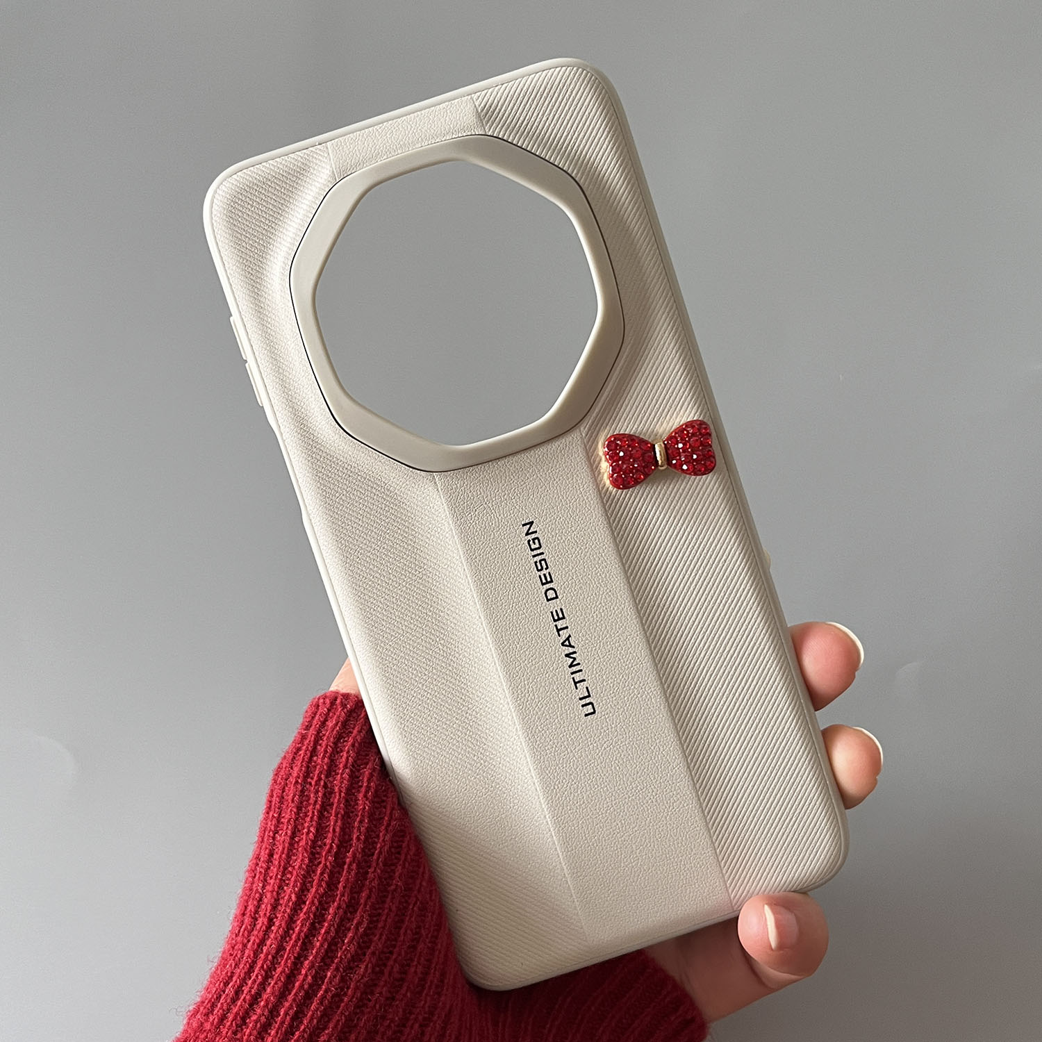 新款适用华为mate70rs手机壳水钻蝴蝶结mate70非凡大师简约高端保护套白色素皮纹mate70保时捷潮女款超薄外壳