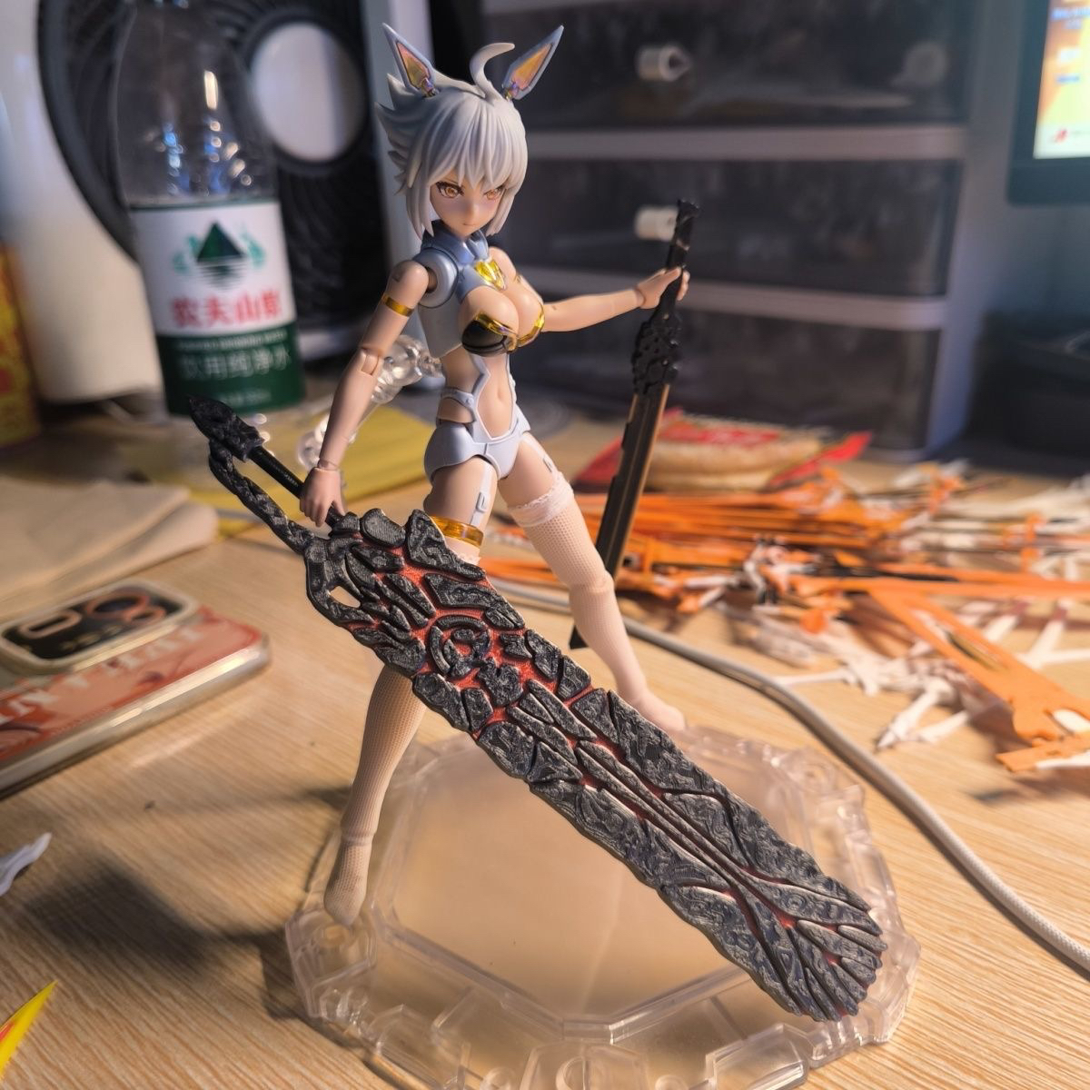 斗破苍穹 萧炎 玄重尺1/12 1/144机娘高达改件 武器配件 超帅