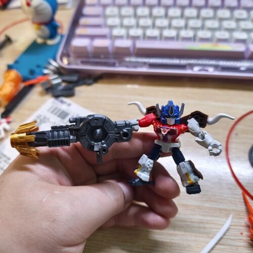 布鲁可星辰版变形金刚第7弹 猛犸擎天柱装甲隐藏 大炮改件 3d打印