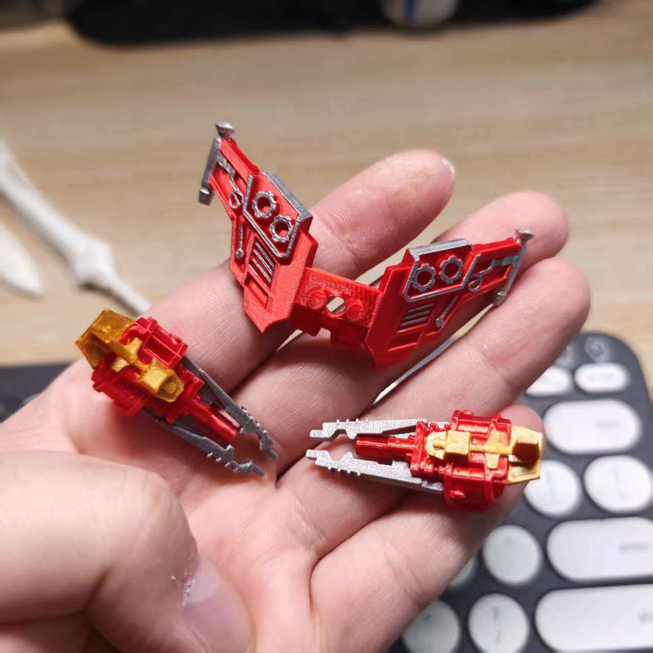 布鲁可星辰版变形金刚擎天柱装甲隐藏配件 支架套装 3d打印改件