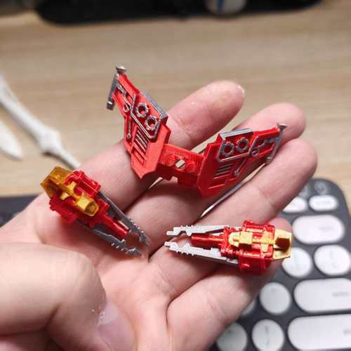 布鲁可星辰版变形金刚擎天柱装甲隐藏配件 支架套装 3d打印改件