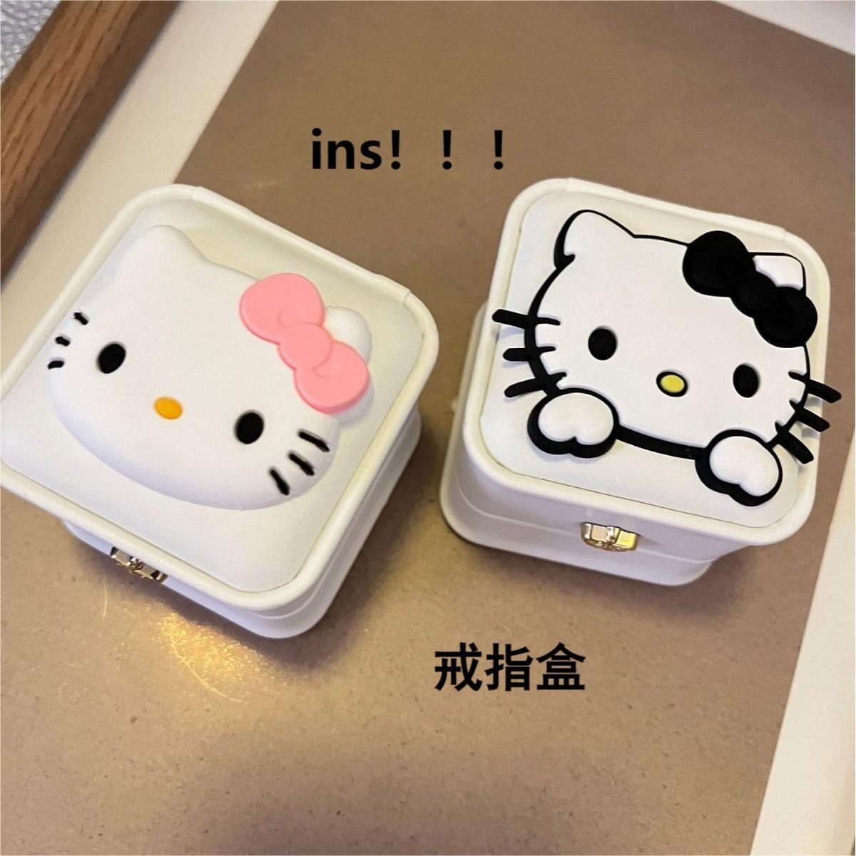 可爱卡通猫咪pu戒指盒