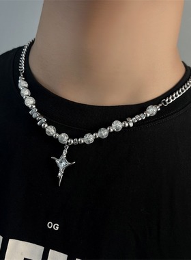 合金男女通用高级感个性钛项链