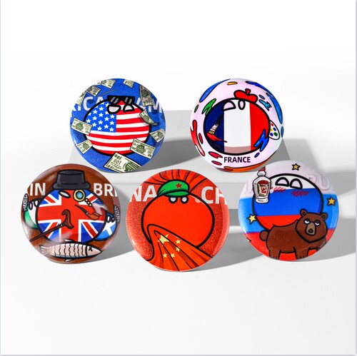 【李志映画】徽章国家球徽章波兰球Polandball 吧唧热门周边